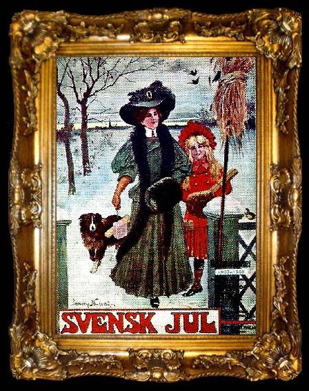 framed  jenny nystrom svenska jul, ta009-2